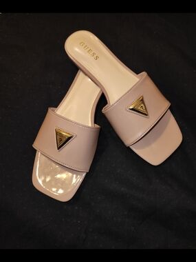 GUESS Women’s Blush Nude Slide Sandals